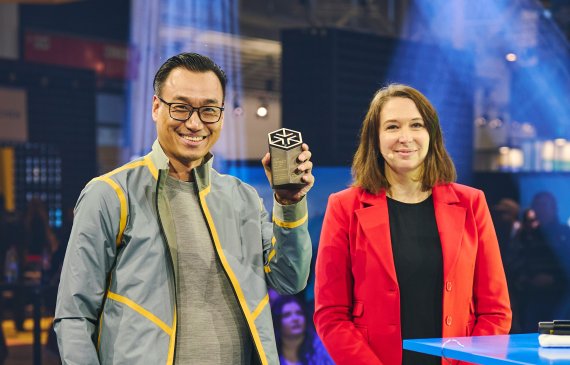 Benton Wang und Saskia Rettenbacher auf der ISPO Munich 2024