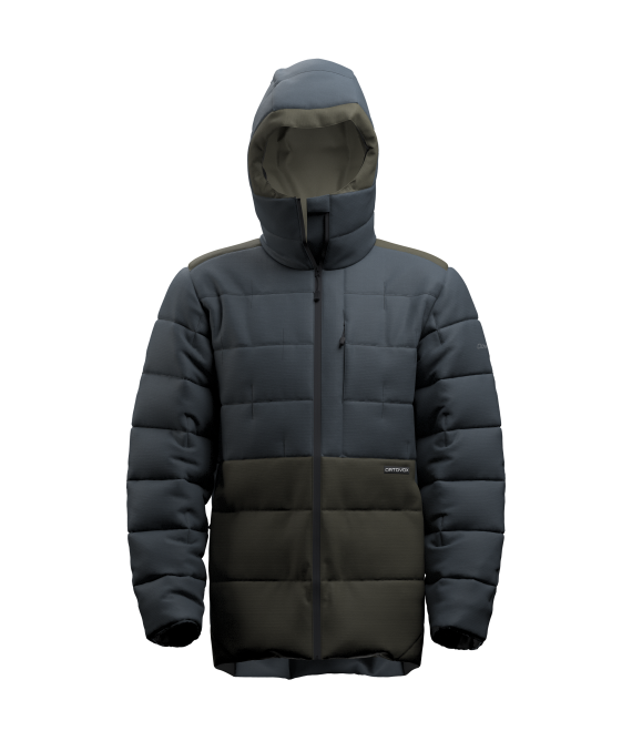 120124_ISPO Award Winner 2024: Ortovox Downwool 270 Jacke_1 Graue Jacke