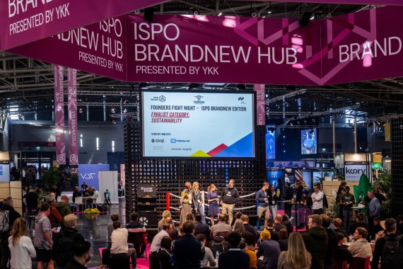 Im ISPO Brandnew Hub treten verschiedene Start-ups gegeneinander an