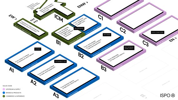 Hallenplan der ISPO Munich 2025