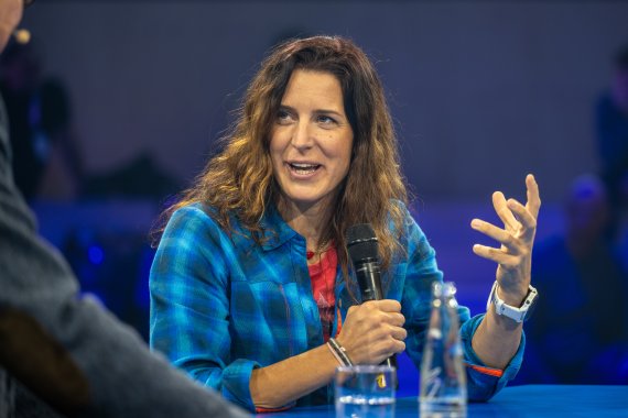 Tamara Lunger auf der ISPO Munich