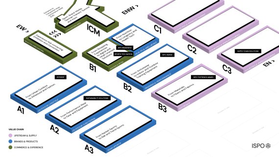 Hallenplan der ISPO Munich 2025