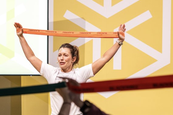 Kathrin Messer auf der ISPO Munich