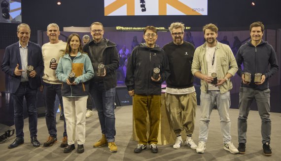 Awardees standing on stage at the ISPO Munich 2024 Award Gathering