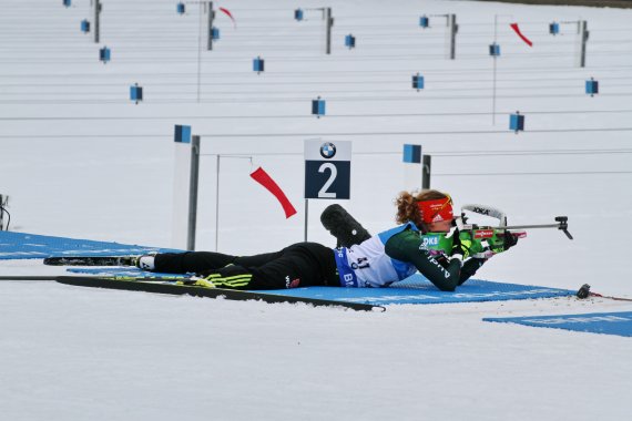 Laura Dahlmeier bei der Biathlon Weltmeisterschaft 2018 in Oberhof