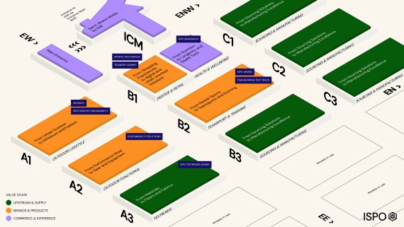 Lageplan der ISPO Munich