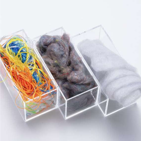 Rope to Insulation padding, made from recycled climbing rope scraps
