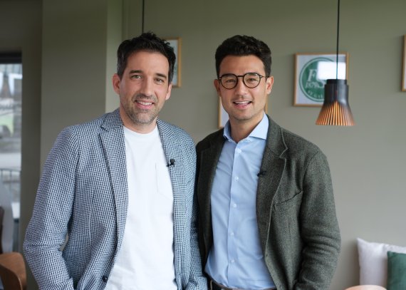Claudio Minder und Karl Müller von kybun