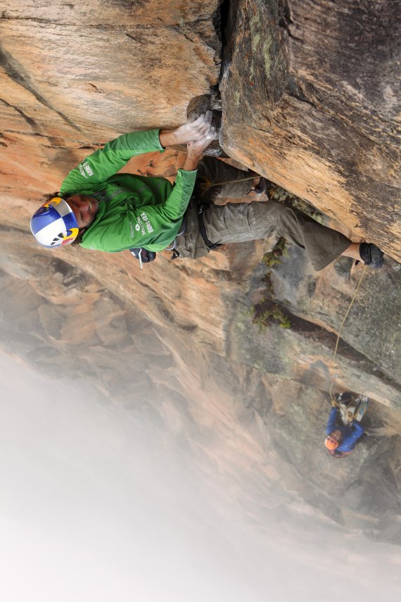 Stefan Glowacz klettert am Mount Roraima.