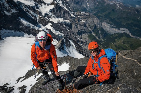 Rolf Schmid is enthusiastic mountaineer himself – and with that tester of products for Mammut.