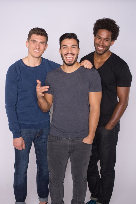 Die drei Freeletics-Gründer Andrej Matijczak (l.), Mehmet Yilmaz und Joshua Cornelius (r.) feiern große Erfolge mit ihrem Startup.