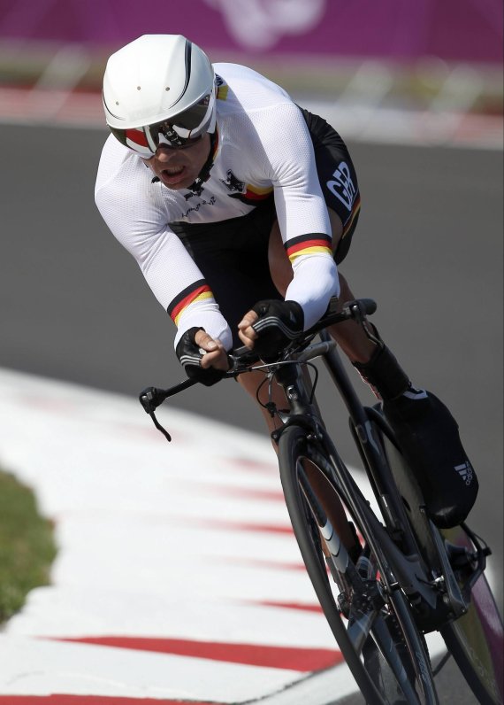 Michael Teuber auf seinem Weg zu Paralympics-Gold 2012 in London.