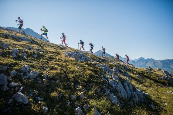 Auch beim Goretex Transalpine Run gilt: In der Gruppe läuft es sich leichter.