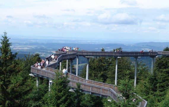 Ausblick aus lichter Höhe: Waldwipfelweg Sankt Englmar