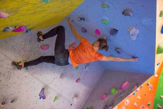 mb-161118-thinkstockphotos-484168883 Once a form of training for climbing, now its own booming sport: bouldering.