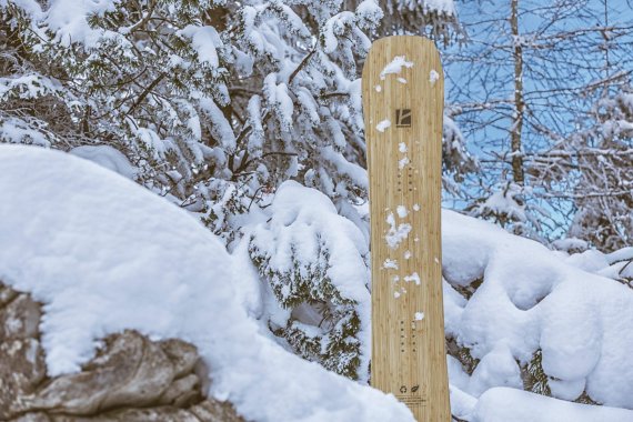 Curved bamboo stringers are processed in the Anticonf Board: the Hardware Winter winner.
