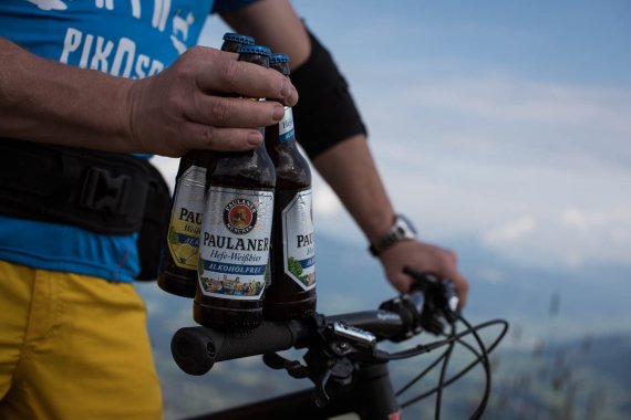 mb-170205-Paulaner_Mtb_Kitzebuehl_29_08_2016_c_Brecheis-5338 Neben dem Alkoholfreien Hefe-Weißbier bietet Paulaner auch eine alkoholfreie Weißbier-Zitrone-Mischung.