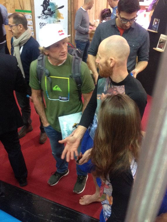 mb-robby-naish-lq Robby Naish (links) auf der ISPO MUNICH 2017