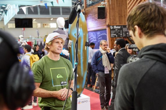 Robby Naish auf der ISPO MUNICH 2017.