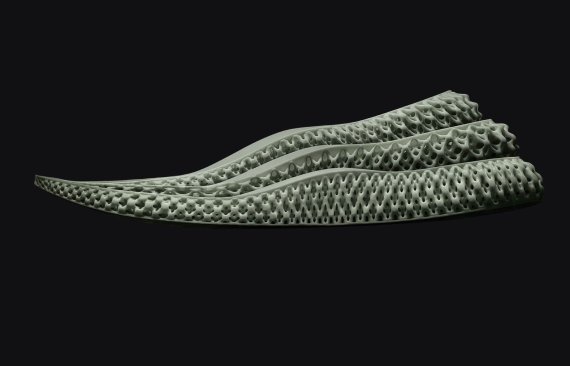 mb-170425-adidas-sohle Sole structures like the Adidas Futurecraft can only be produced via 3D printing.