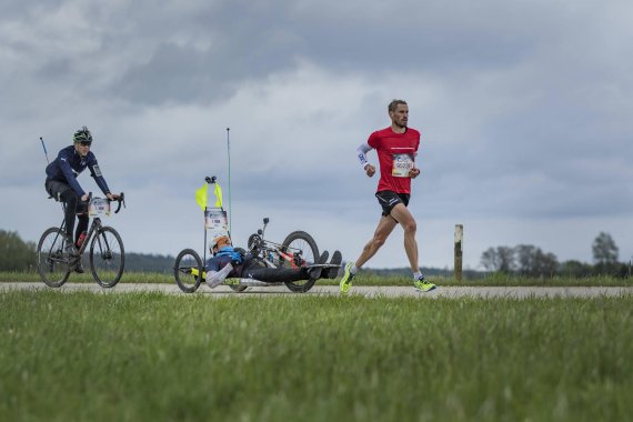 Sebastian Hallmann covered 68.64km at the Wings for Life World Run 2017.