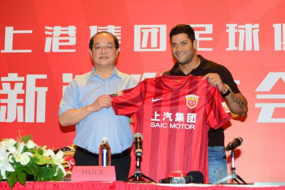 Der brasilianische Fußballer Hulk ist einer der Superstars, die ihren Weg in die Chinese Super League gefunden haben.