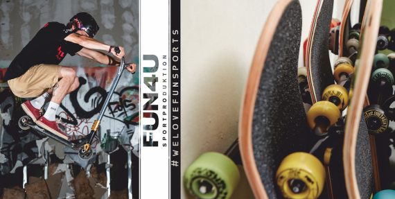mb-fun4u2 Fun4U produce skateboards, longboards and scooters.