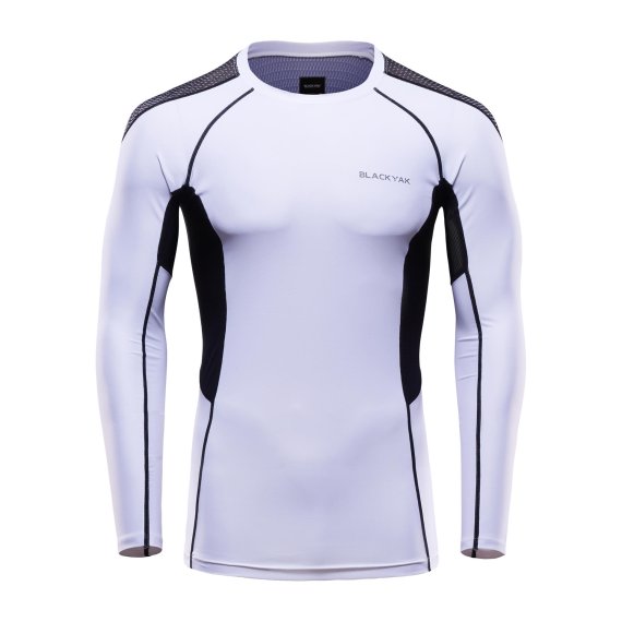 mb-170817-High compression top with contrasting fabrics and taping Photo credit Black Yak High compression top with contrasting fabrics and taping.