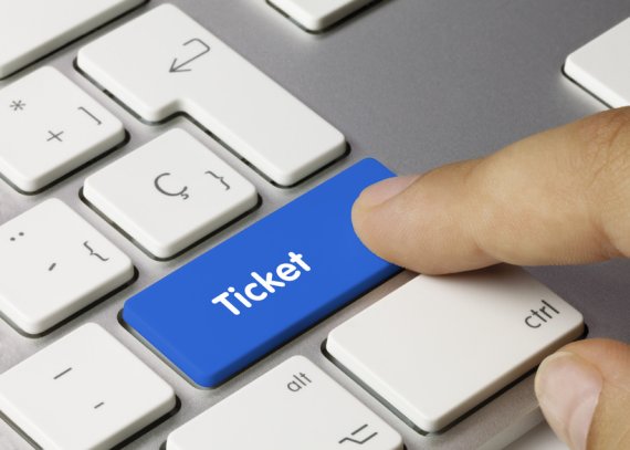 Order your ticket online. Keyboard "Ticket"