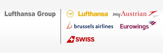 Lufthansa Group Lufthansa Group mit Logos