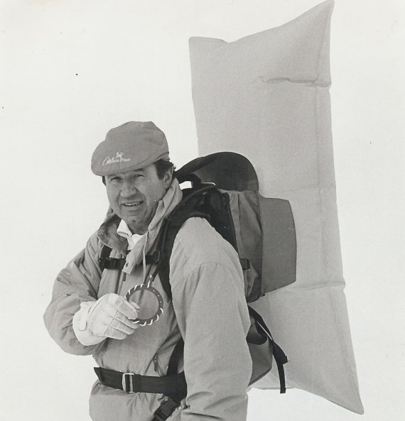 Peter Aschauer mit dem Monobag um 1989 Peter Aschauer mit dem Monobag um 1989