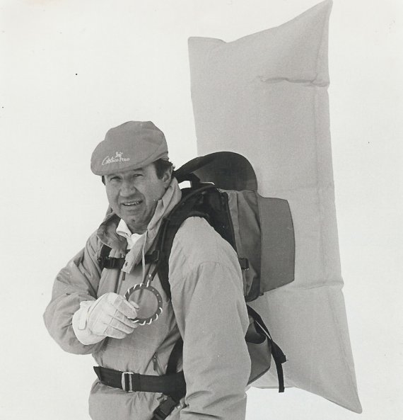 Peter Aschauer with the Monobag, around 1989.
