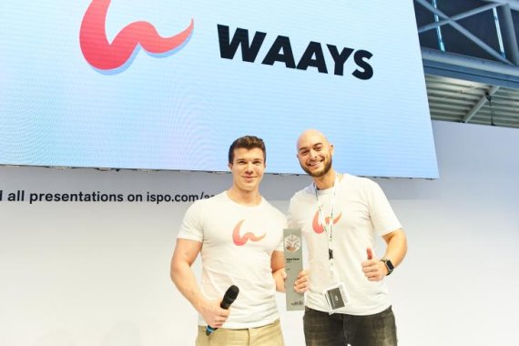 Winner at ISPO Brandnew: The guys from Waays. Winner at ISPO Brandnew: The guys from Waays.