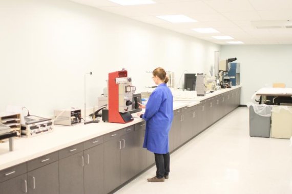 Sustainability counts: the laboratory of Primaloft. Sustainability counts: the laboratory of Primaloft.