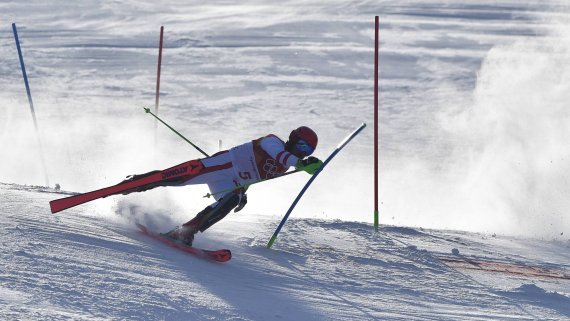 Quelle: Imago Nach 22 Sekunden kam das Aus für Marcel Hirscher im olympischen Slalom