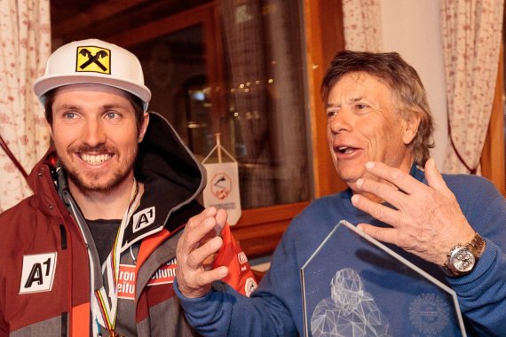 Peter Schröcksnadel (r.) with Austria's greatest ski star Marcel Hirscher