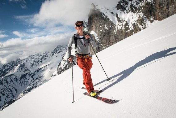 Der neue K2 Wayback mit der Marker Alpinist im Aufstieg