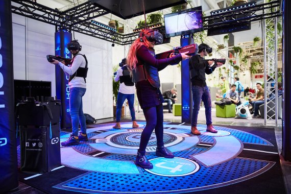In Halle C6 drehte sich alles um eSports und Digitalisierung. In Halle C6 drehte sich alles um eSports und Digitalisierung.