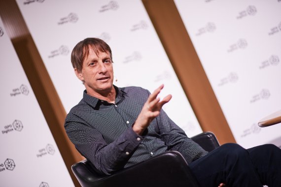 Tony Hawk war Keynote-Speaker auf der ISPO Digitize Pioneers Night.