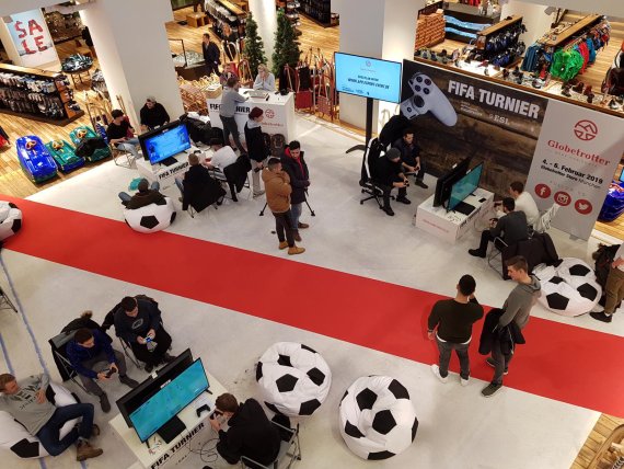 Credit: Constantin Duge/Contentküche Die Erlebnisfiliale Globetrotter Store am Isartor wird bei der Sports Week zu einem Hotspot.