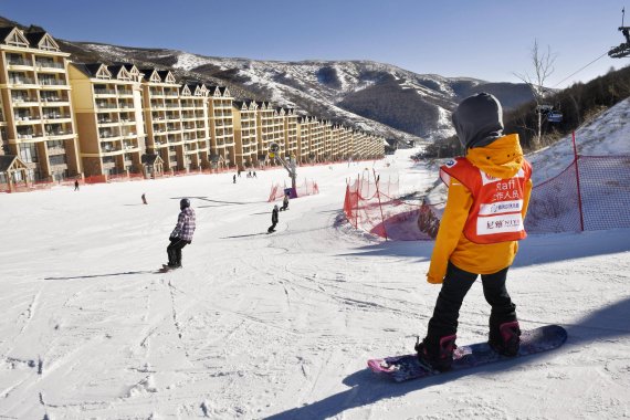 Im Skigebiet Genting steigen Snowboard-Wettbewerbe der Olympischen Spiele 2022.