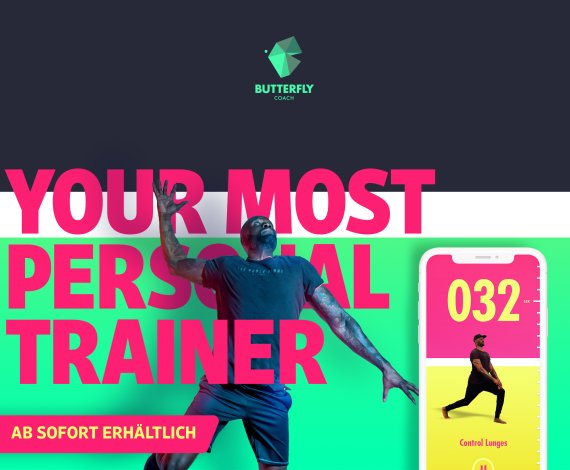 Credit: Butterfly Coach Die Personal Trainer App Butterfly Coach ist ab sofort für Android und iOS verfügbar.