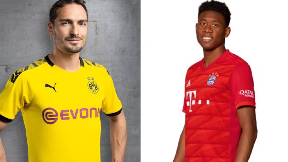Borussia Dortmund und der FC Bayern München gehen mit den Trikotsponsoren der Vorjahre in die Bundesliga-Saison 2019/2020