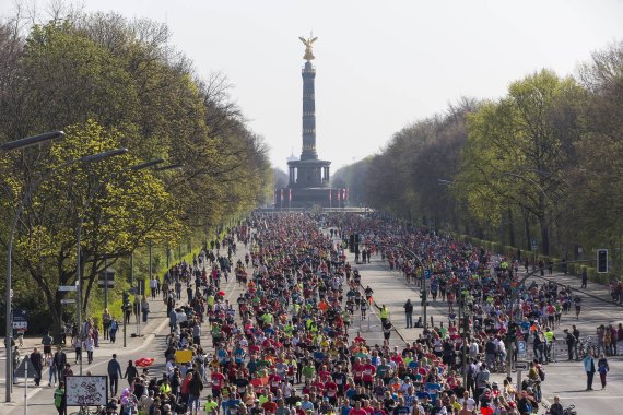 34.000 Läufer nehmen jährlich am Berliner Halbmarathon teil.