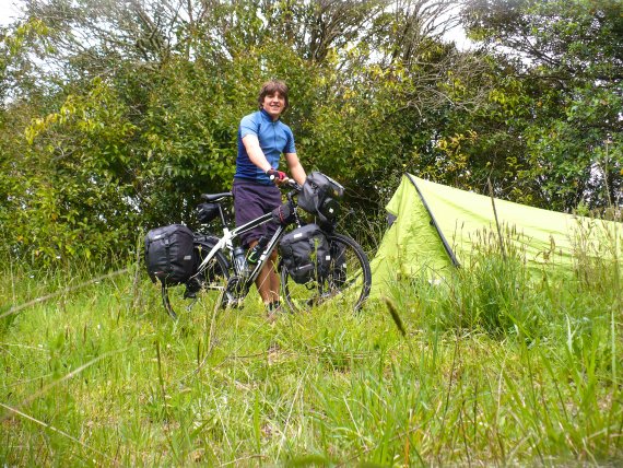 Threesomeness: Tent, bicycle and me