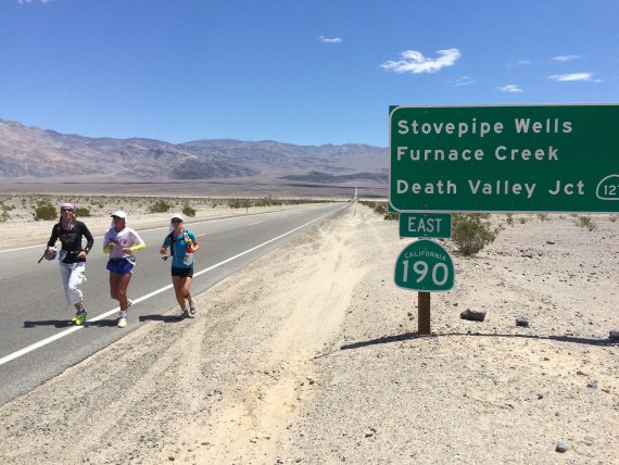 Desert, that's all. In Death Valley, the hard shoulder becomes your best friend.