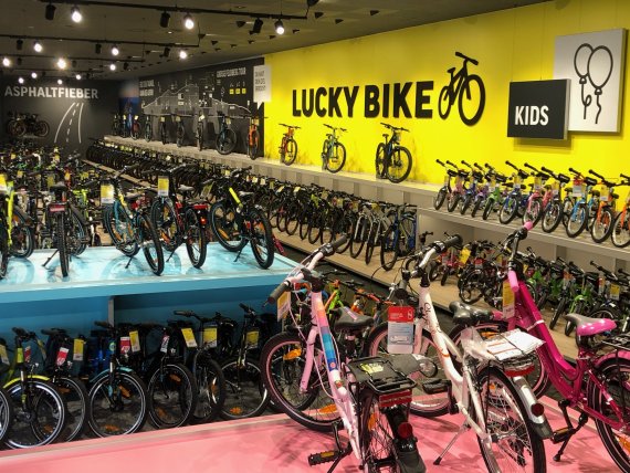 Noch ist die Auswahl groß: die neue Lucky Bike Filiale in Wiesbaden.