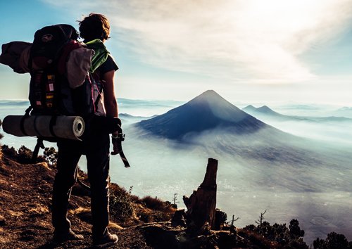 Hiker on top Hiker on top