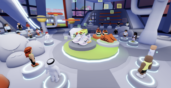 So sieht Nikeland aus: Ein virtueller Sneakerstore im Onlinegame Roblox. So sieht Nikeland aus: Ein virtueller Sneakerstore im Onlinegame Roblox.