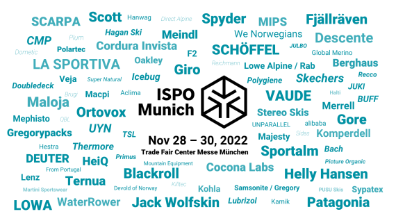 These top brands will be at ISPO Munich 2022